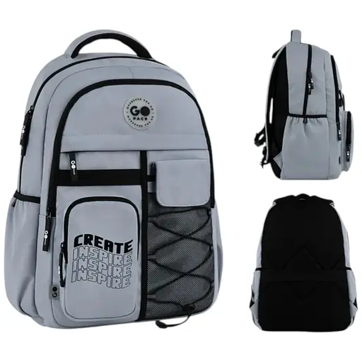 Рюкзак GoPack Education Teens 184 серый Серый (GO26-184L-2) - фото 1