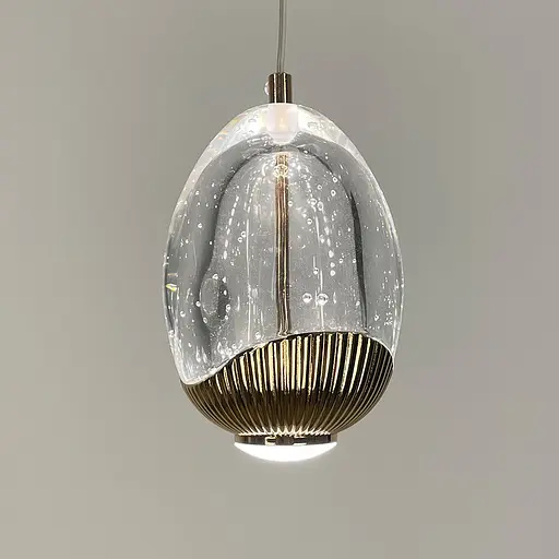 Светильник со сферическим подвесом 13х10 см в золотой оправе | Line F | Арт. MJ200-130 - фото 5