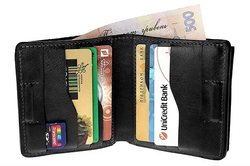 Чоловічий шкіряний гаманець Grande Pelle 10х10х2 см acs0029297 - фото 2