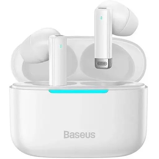 Бездротові навушники Baseus True Wireless Earphones Bowie E9, IPX5, BT5.3, 40mAh, 400mAh, 5h (NGTW120002) white
