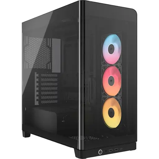 Корпус Corsair FRAME 4500X LX-R RGB из закаленного стекла, черный (CC-9011316-WW) - фото 1