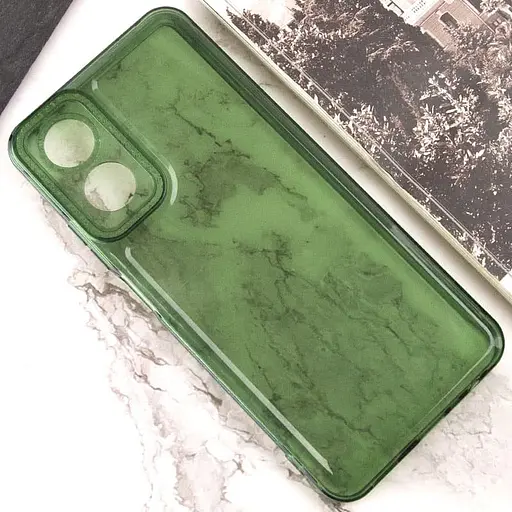 Чохол TPU Starfall Clear для Oppo A17 Зелений - фото 4