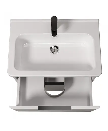 Тумба Мойдодир Freya 60 з умивальником Ipek 60 Білий - фото 7