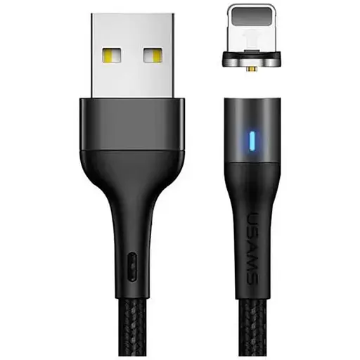 Кабель Usams Lightning Aluminum Alloy Магнитный USSj333 U29 1 м 2.4A