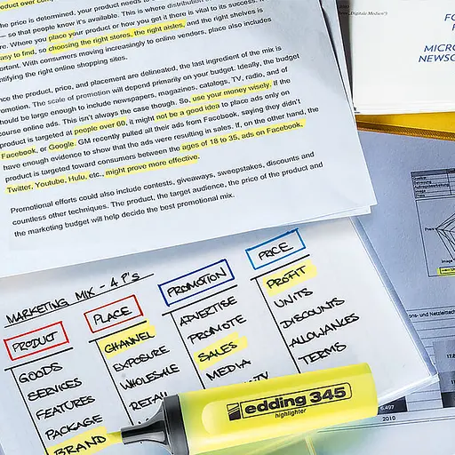 Маркер текстовий Edding Highlighter клиноподібний 2-5 мм зелений (e-345/04) - фото 4