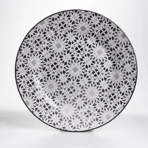 Столовий сервіз на 6 персон 18 предметів набір фарфорових тарілок для сервірування столу сервіз тарілок Yiwu HP-HK-A2 - фото 6