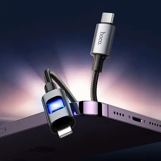 Кабель Hoco Type-C для Lightning New PD charging data cable U144 1.2 м 27W - фото 2