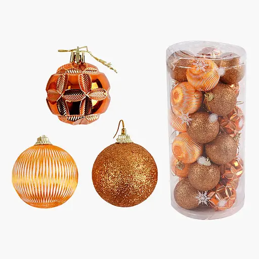 Набір ялинкових прикрас, C67422, 24 шт.