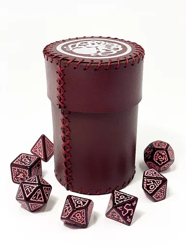 Настільна гра Планета Ігор Чаша для кубиків Ктулху (бургунді) (Dice cup Cthulhu burgundy) (pi-dc003) - фото 3