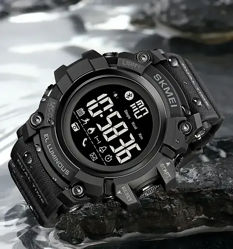 Спортивний наручний смарт-годинник Skmei 2053 (Чорний) - фото 4