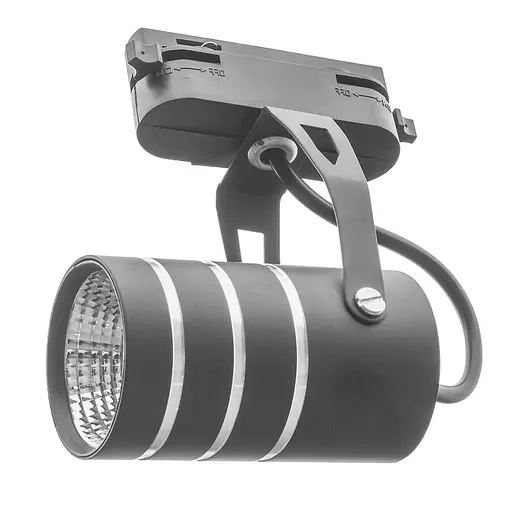 Светильник трековый поворотный LED 423/7W WW BK Brille 33-018