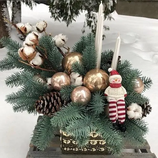 Штучна хвояHvoya гілочки ялинки для рукоділля блакитний 600 шт. - фото 3