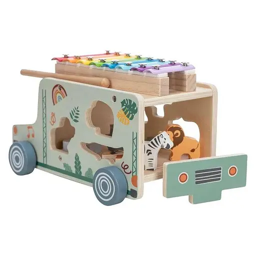 Дерев`яна вантажівка FreeON з ксилофоном, multicolour - фото 6