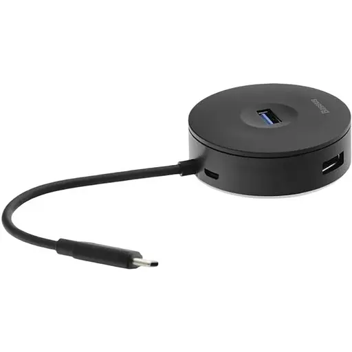 Концентратор Baseus Round Box Type-C на Usb 3.0 + 3Usb 2.0 CAHub-G01 - фото 1
