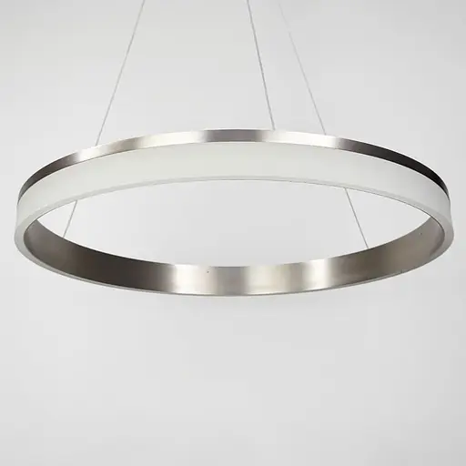 Підвісна кільцева люстра в сатиновому каркасі Ø 80 см | Арт. MJ261-800 Carmine | Line F - фото 2