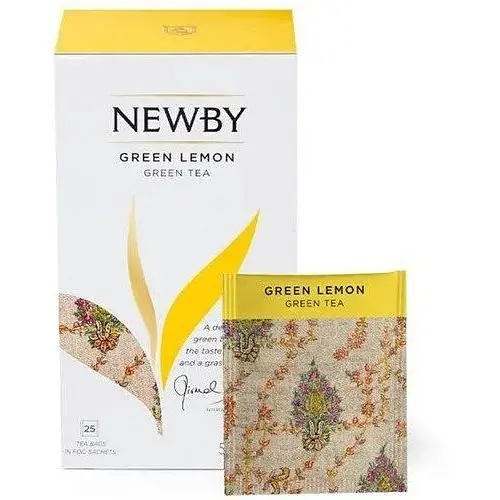 Чай зелений Newby Зелений лимон в пакетиках 25 шт (310100) - фото 1