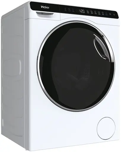 Стиральная машина Haier фронтальная 5 кг 1000 A+++ 44 см дисплей инвертор черный люк высота 70см белый - фото 3