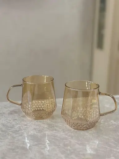 Набор кружек Vittora Sunset VT-5105-400 2 чашки 400 мл Золотистый - фото 3