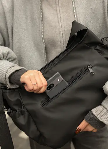 Женская сумка Sambag Dart черная 32 х 25 х 13 см (90321064) - фото 6