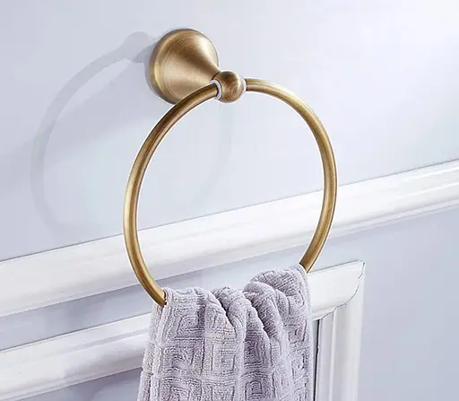 Тримач для рушника кільце Rea 332867B antique bronze REA-06923 Бронза - фото 2