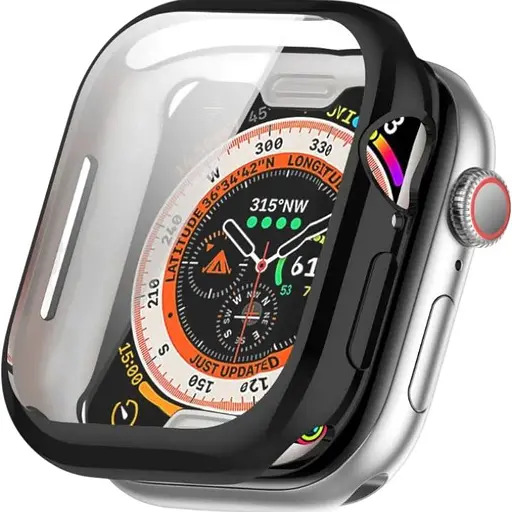 Чехол-накладка DK для Apple Watch 46mm (Series 10) Silicone Face Case (black)