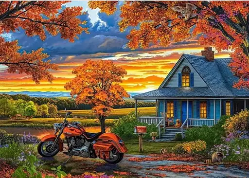 Пазл Castorland puzzle Осіння поїздка, 500 ел. (B-54077) - фото 2