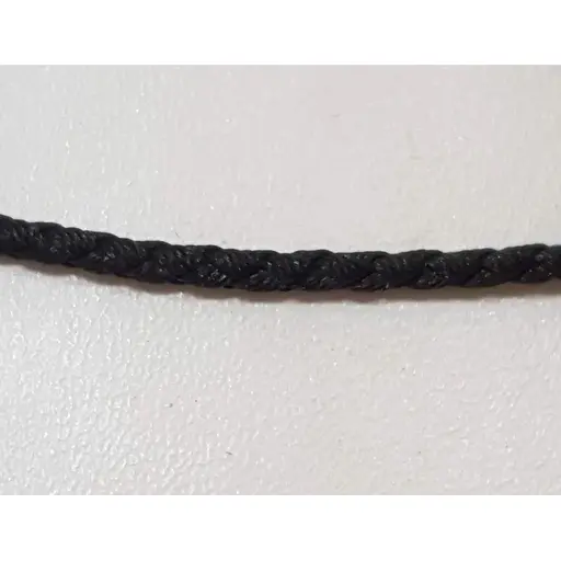 Ювелирный шнурок из текстиля Малина с серебряными вставками. 337/Р 50 - фото 4