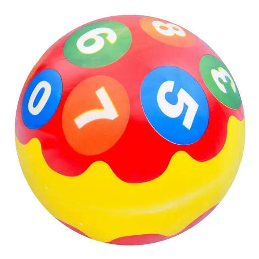 Дитячий м'яч "Цифри" MS 3733(Red) 9 дюймів