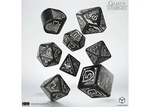 Набір кубиків Game of Thrones. Night's Watch Dice Set , 7 шт. (GOT/00190166/2025/5/A) - фото 2