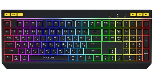 Клавіатура HATOR Icefall Black (HTK402UA) - фото 1