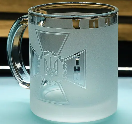 Чашка 320 мл СБУ з гравіюванням  Кухоль Служба безпеки України Подарунок військовослужбовцю співробітнику СБУ - фото 3