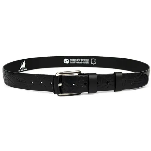 Ремінь Sergio Torri із шкіри буйвола фактурний acs0032061 - фото 2