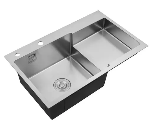 Кухонная мойка Kroner KRP Gebürstet - 7848LHM (3,0/1,0 мм) (CV030021) - фото 3