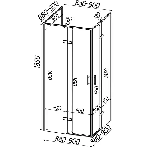 Душевая кабина Bravo WDA N90TC - фото 13