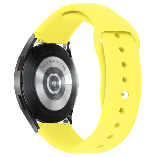 Силиконовый ремешок Sport для Smart Watch 20mm Желтый/Bright Yellow