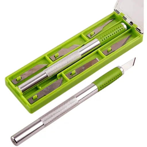 Ніж-скальпель для вирізання Alloid Building Tools SK5 зі змінними лезами (HA-1825) - фото 3