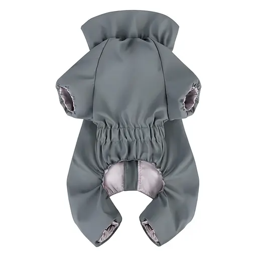 Дощовик для собак Waudog Clothes, водонепроникний, XS25, В 36-38 см, С 26-28 см, сірий - фото 3