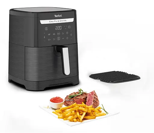 Tefal Мультипечь EasyFry&Grill XXL, 1830Вт, чаша-6.5л, сенсорное управл., 8 программ, пластик, черный - фото 6