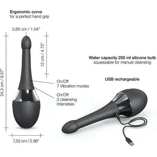 Автоматичний анальний душ-вібратор Dorcel Douche Mate Pro - фото 5