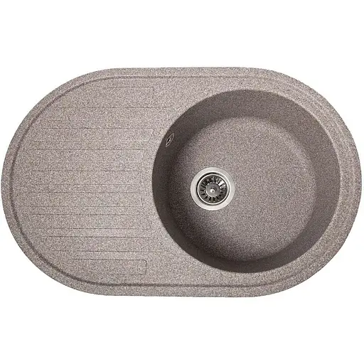 Гранітна кухонна мийка Romzha Elegancia 77 Maro (801) з крилом - фото 1