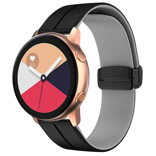 Силиконовый ремешок Classy для Smart Watch 20mm Black/Grey