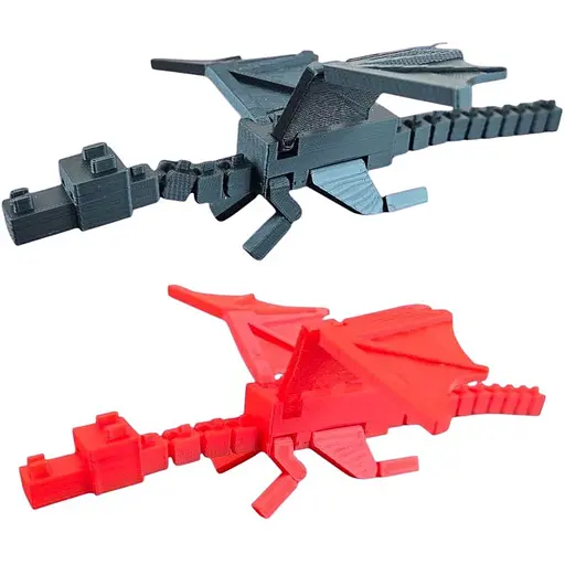 3D Іграшка Майнкрафт Дракон, 18 см, рухливий