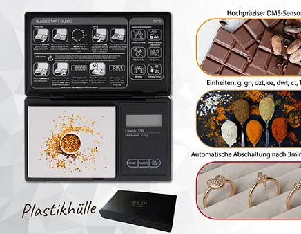 Ювелірні ваги для спецій і дрібних виробів Adler AD 3176 - фото 2