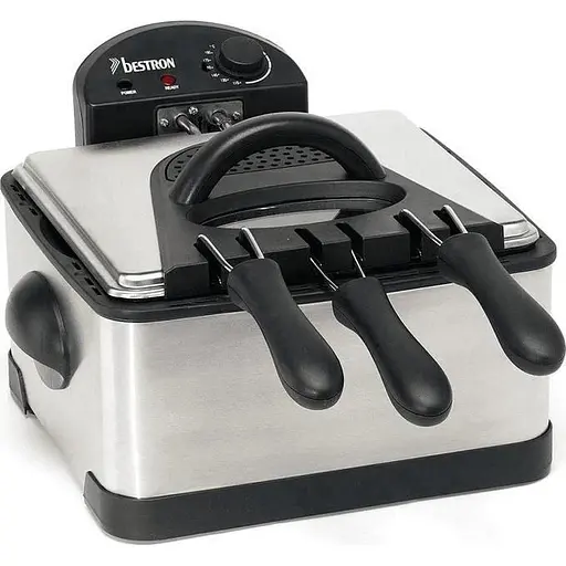 Мультипечь (аэрофритюрница) Bestron Family DF402B steel/black