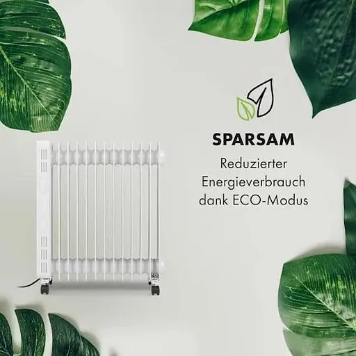 Масляный радиатор KLARSTEIN Thermaxx Heatstream 2500 Вт (10035055) - фото 8