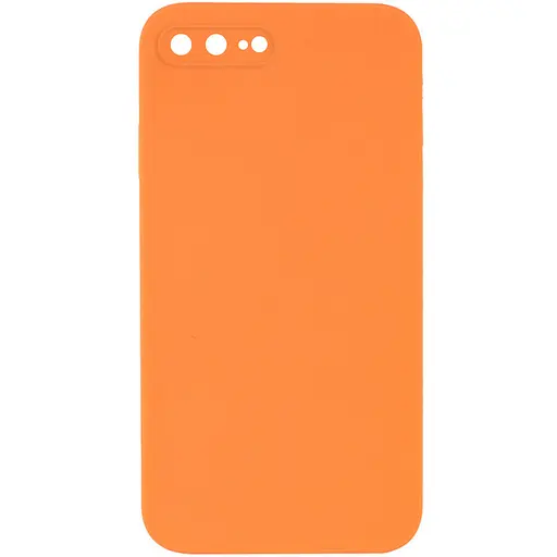 Чохол Epik Silicone Case Square Full Camera Protective AA No Logo для Apple iPhone 7 plus/8 plus 5.5 Помаранчевий/Papaya