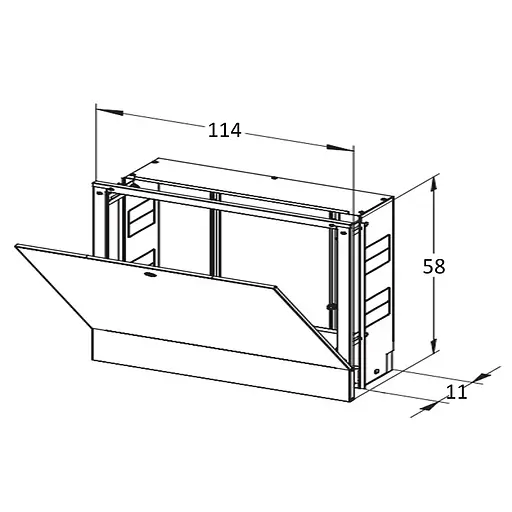 Коллекторный шкаф внутренний ШКВ-06 1145x580x110 000012553 - фото 5