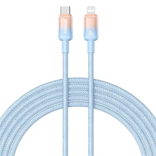 Дата кабель Baseus Discolor Series Fast Charging Type-C to Lightning 20W (2m) (P10374901) Galaxy Blue