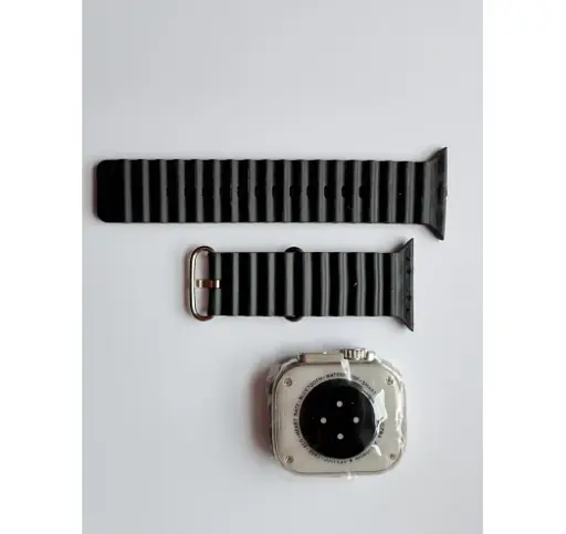 Подарочный набор гаджетов DT1000 6 в 1 Смарт-часы Smart Watch Ultra, наушники, павербанк Все White, часы Silver Black (18573) - фото 3