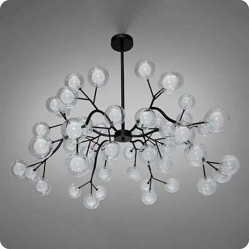 Люстра подвесная 517 Dlight на 54 ламп Чорный (01973) - фото 2